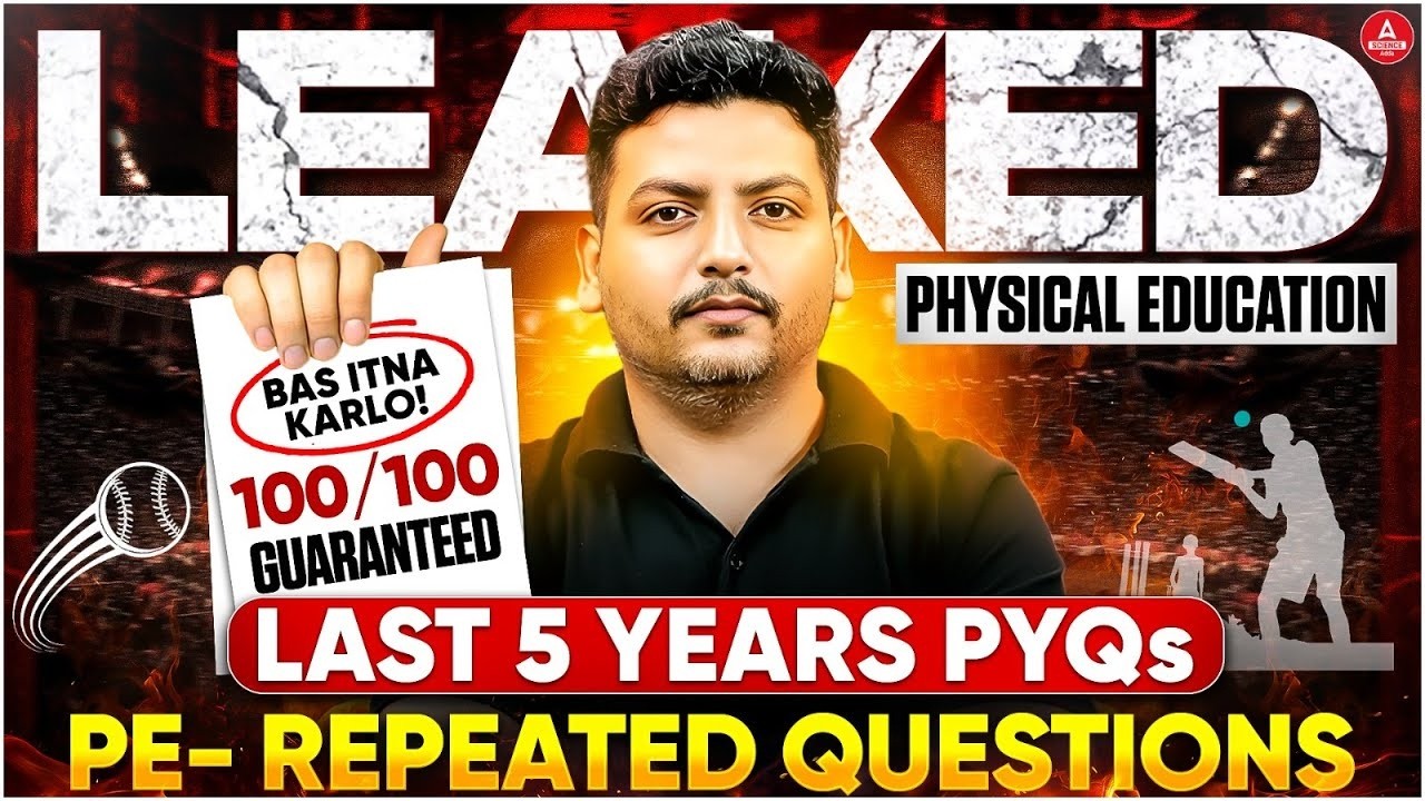 Class 12 Physical Education All PYQs in One Shot🔥 Last 5 Previous Year Questions