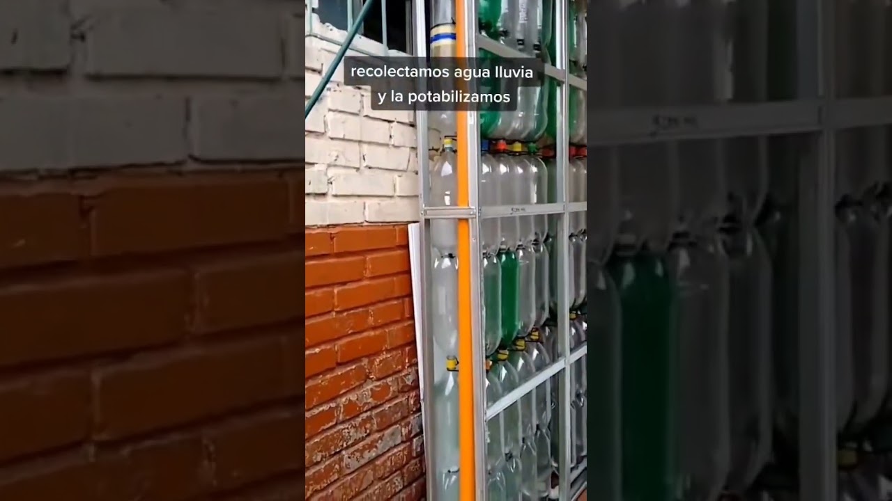 🌧️♻️ Proyecto Ekomuro H2O+ Colombia, recolecci&oacute;n de aguas lluvias con botellas pl&aacute;sticas PET.
