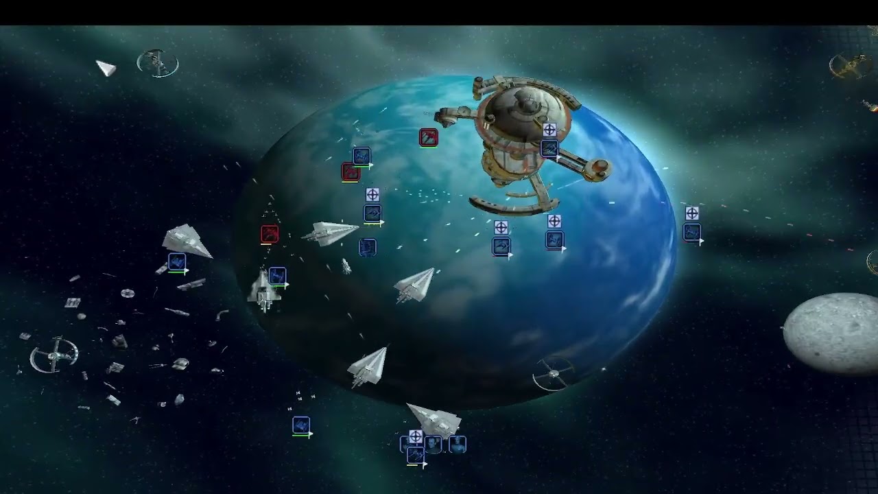 Space battle over Mon Calamari