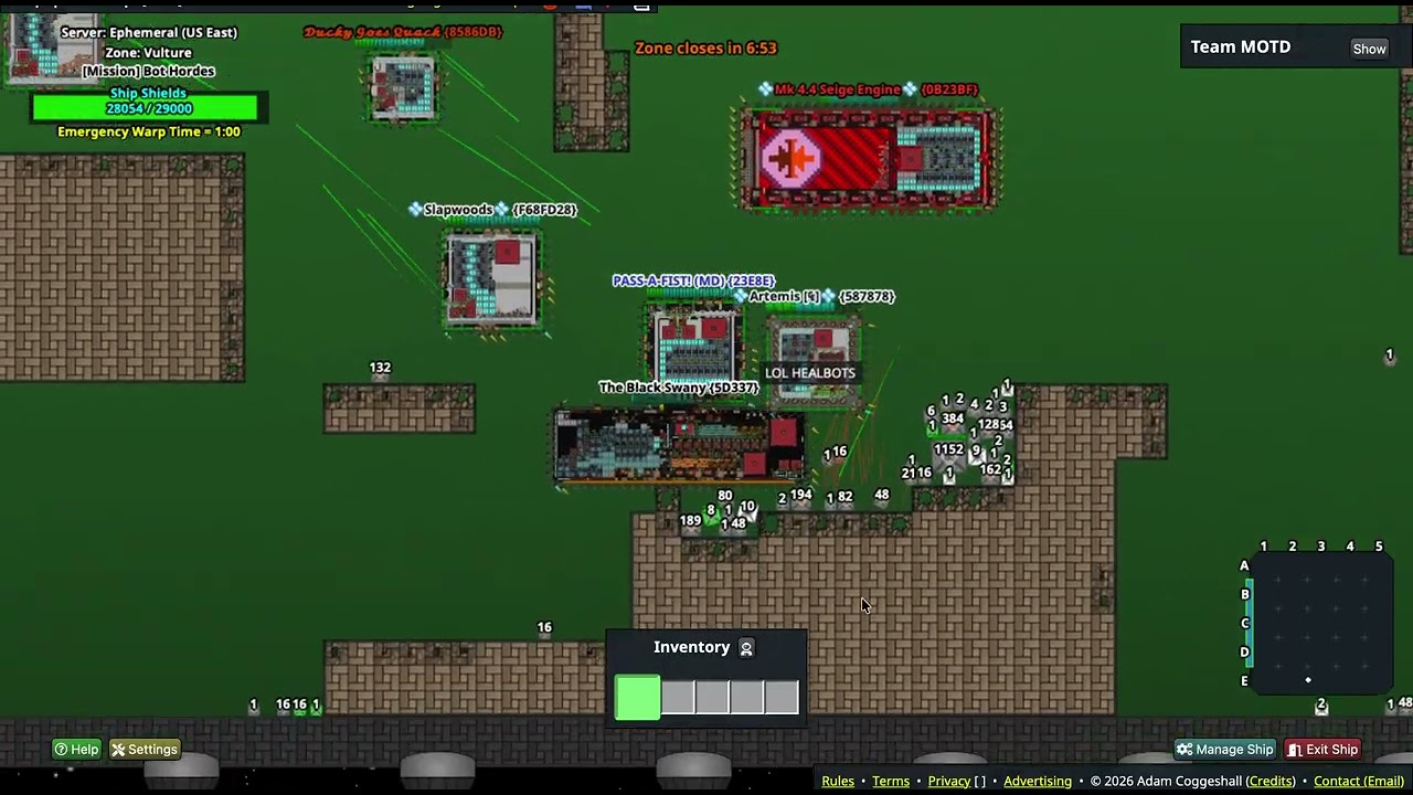 Drednot.io UHC continues to sink enemies into even greater medical debt in ephemeral server :D