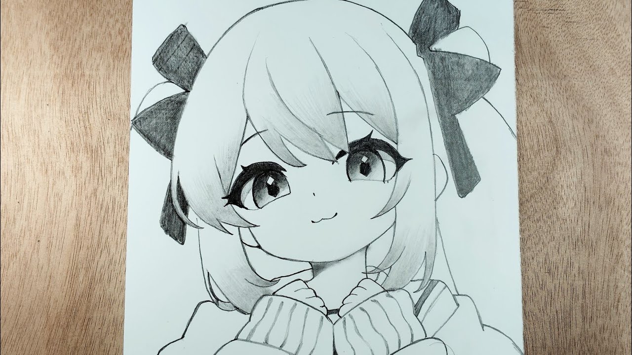 How to draw a cute anime girl 😍 | For beginners 