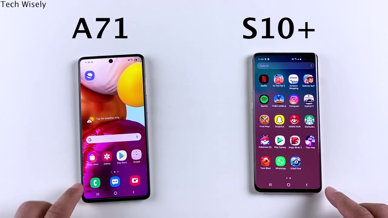 SAMSUNG A71 vs S10 Plus - SPEED TEST - 2021