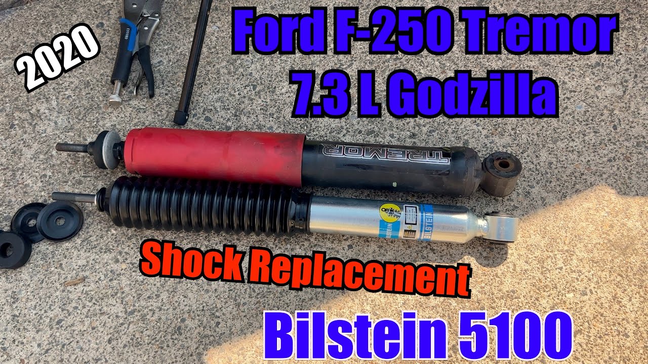 2020 Ford F-250 Super duty shock replacement. 7.3 L Godzilla Tremor Bilstein 5100 Shocks