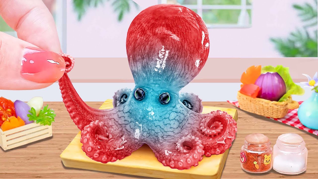 Top Dish 🐙 Octopus with Bold Chili Taste 🌶️ Mantap Banget!🔥Little Chef&rsquo;s Table