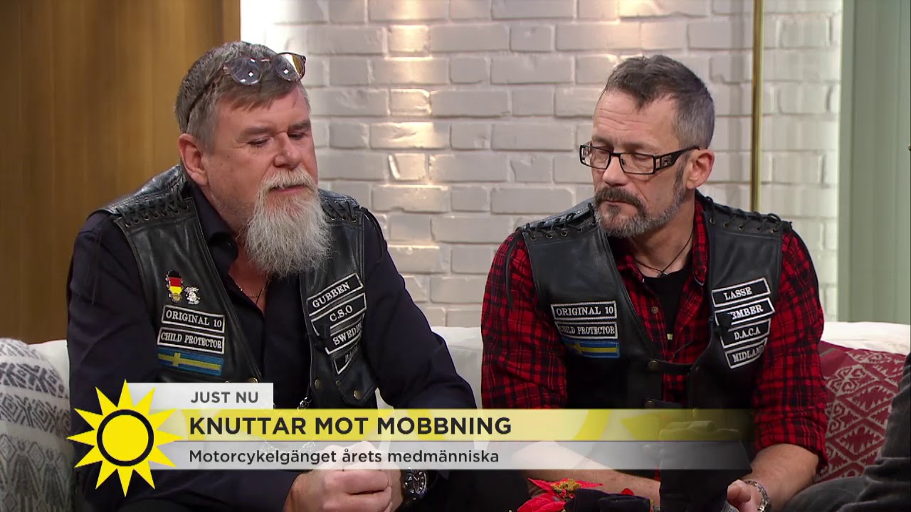 Här är mc-gänget som hjälper mobbade barn - Nyhetsmorgon (TV4)