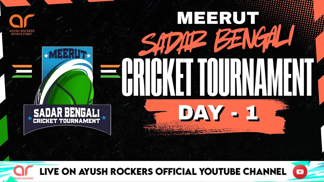 SADAR BENGALI CRICKET TOURNAMENT MEERUT 2025 DAY 1 PART 2