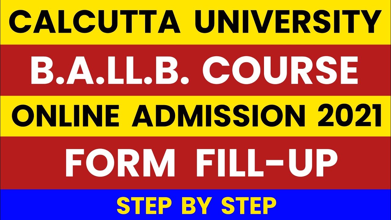 Calcutta University BA LLB Online Admission Form Fillup 2021 | BA LLB Online Admission 2021 &mdash; TKB