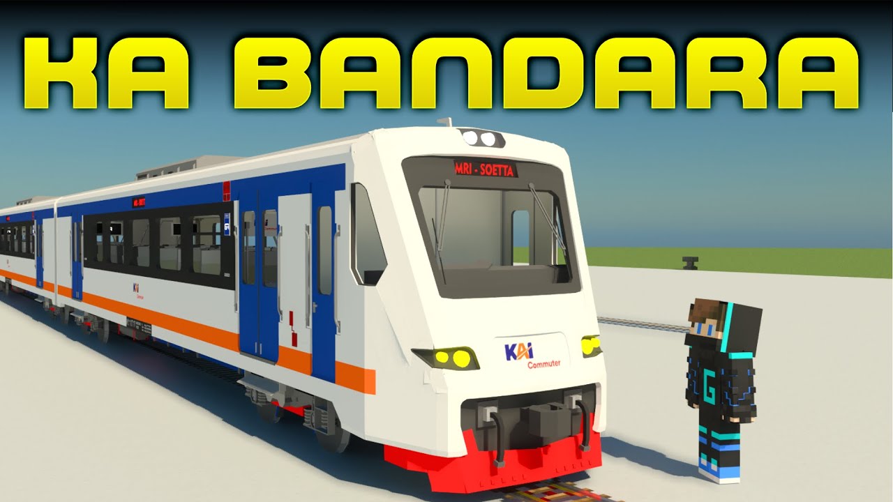 NAIK KERETA BANDARA DI MINECRAFT