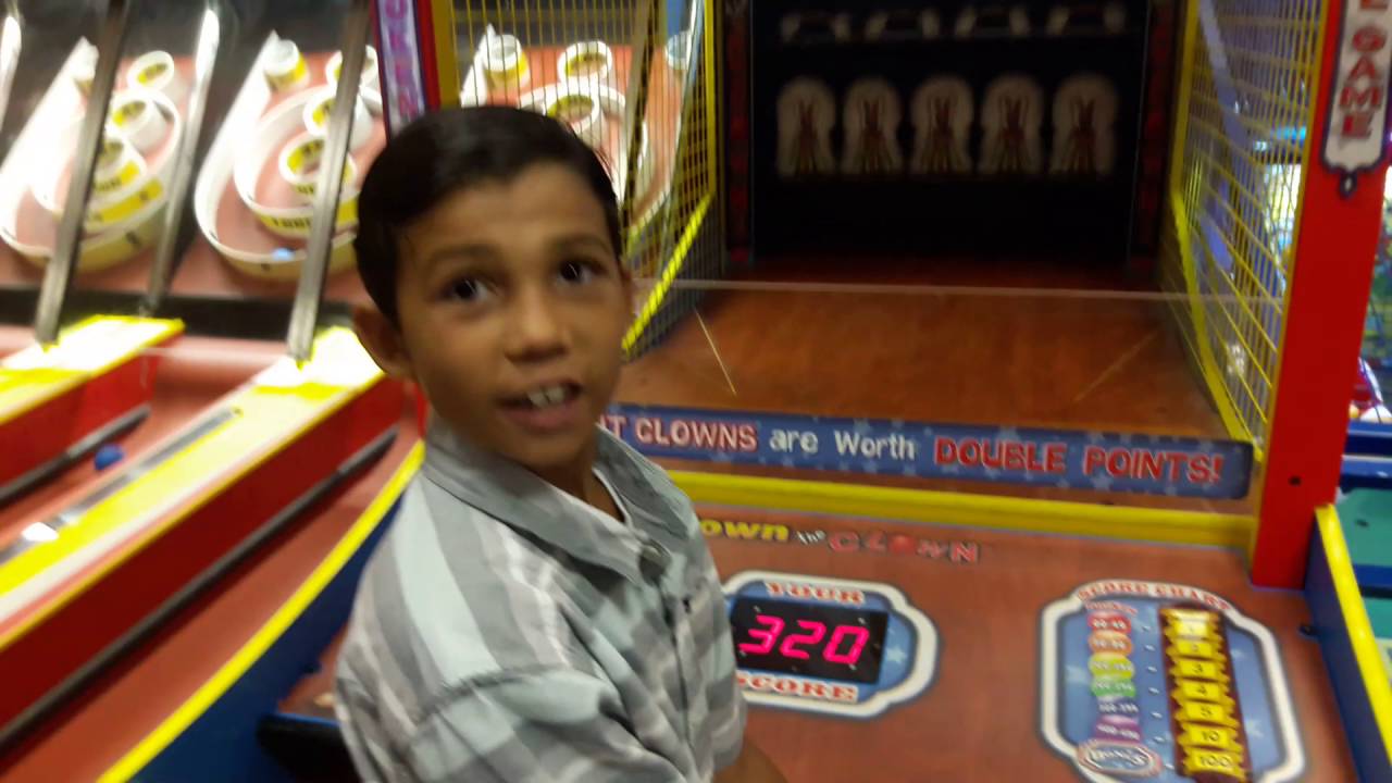 Down the clown at chuckie cheese