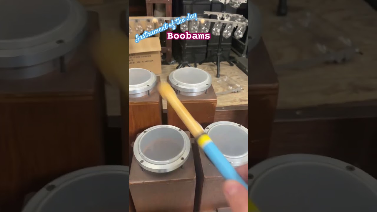 A classic, but rare, percussion instrument used in the studios for decades: boobams #percussion