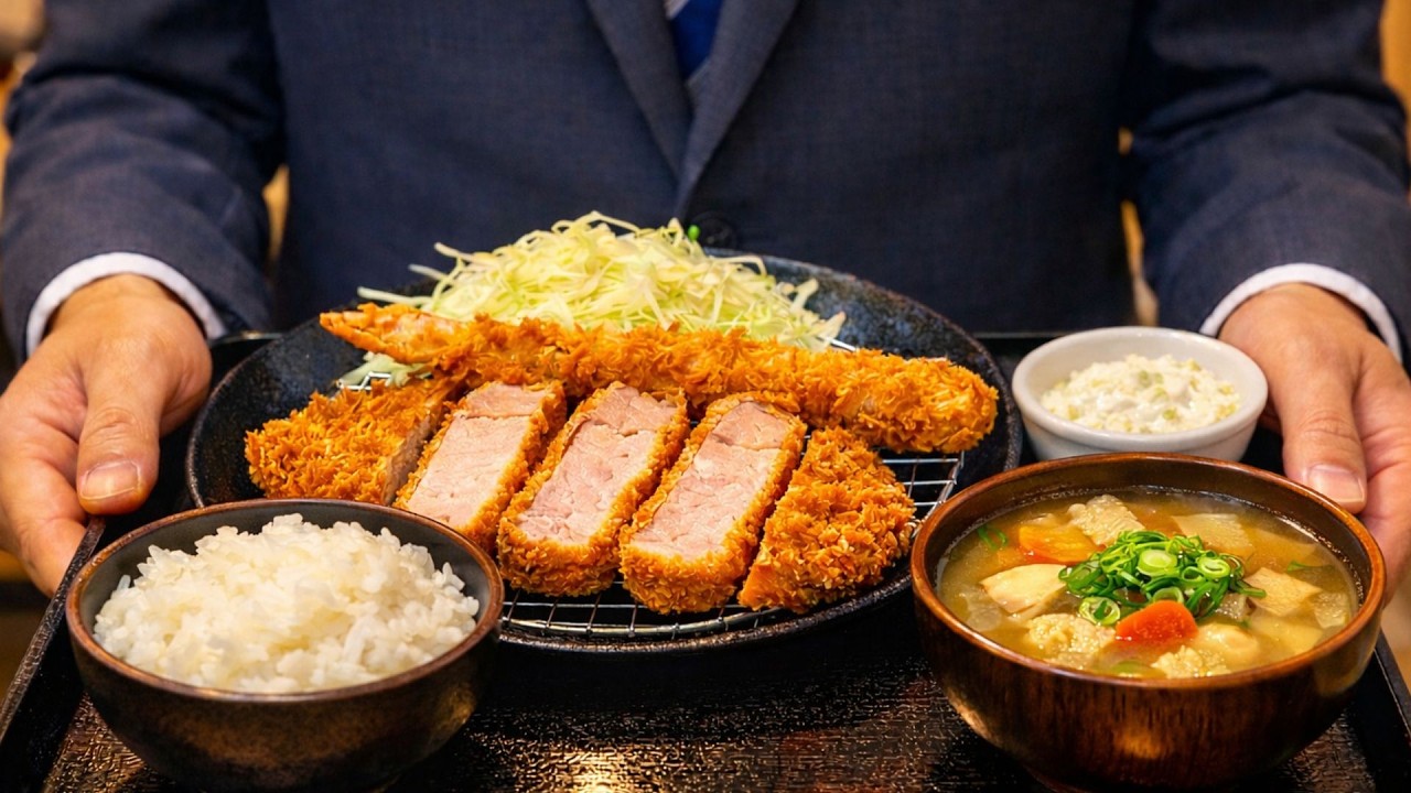$8 Tonkatsu After Work | Japanese Salaryman Dinner.