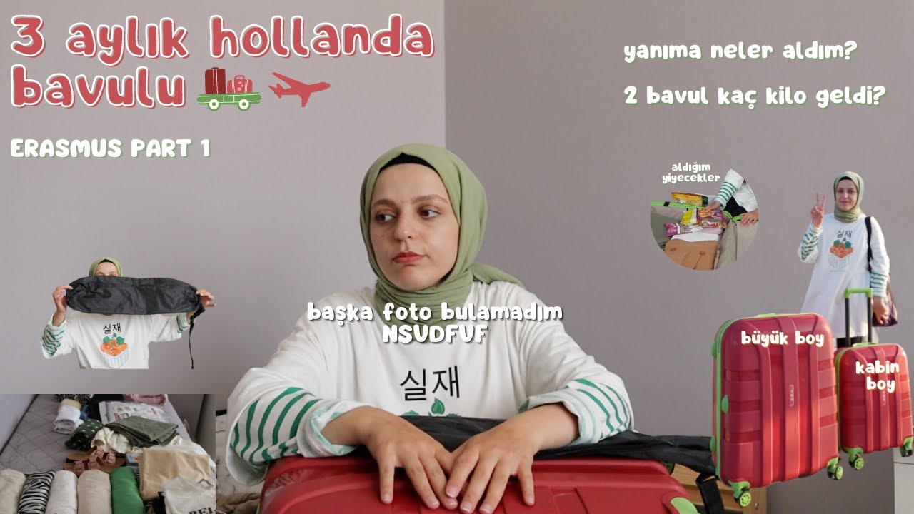 3 Aylık Hollanda Bavulu Hazırlayalım 🧳| Erasmus Part 1✨| #erasmus #erasmusstaj #erasmushollanda