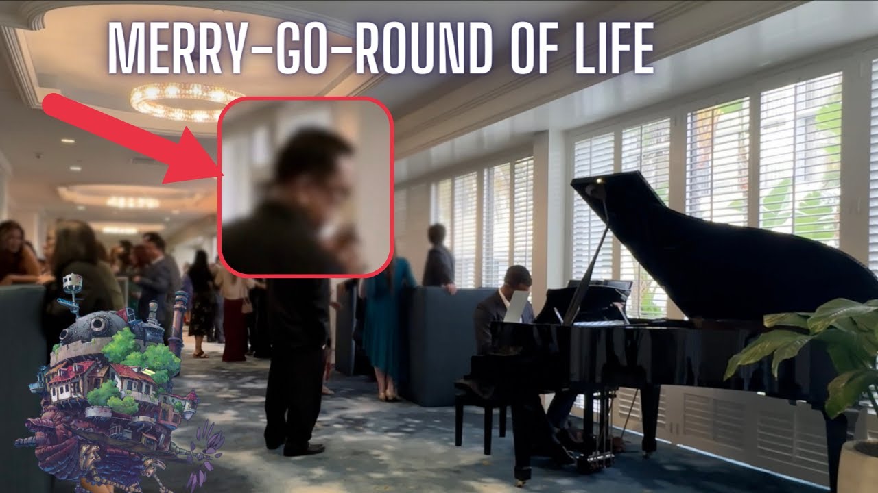 I played Merry-Go-Round of Life on piano at a wedding