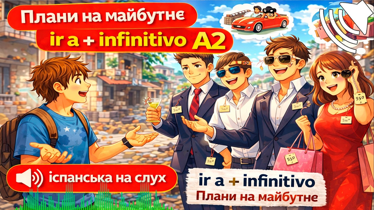 Плани на майбутнє: ir a + infinitivo А2 | Легка іспанська | Аудіо Slow Spanish Episodio 3