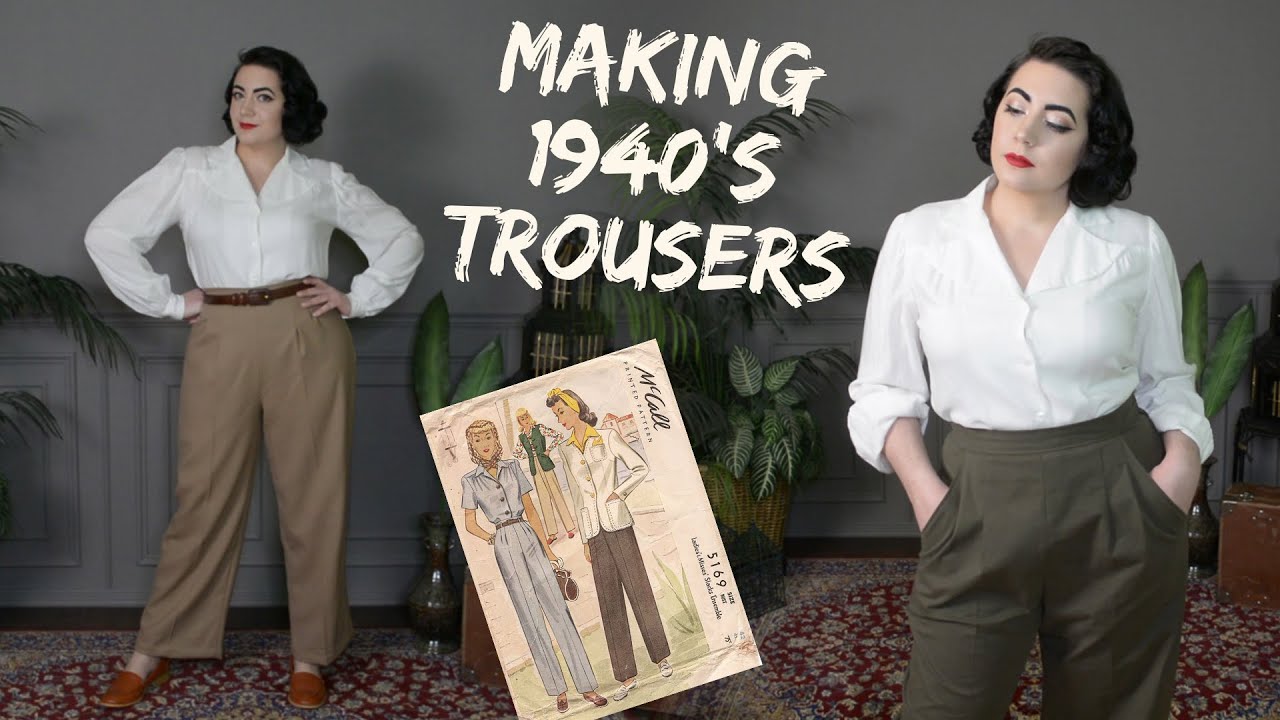 Making 1940's Trousers From a Vintage Pattern // Sewing Project Diary
