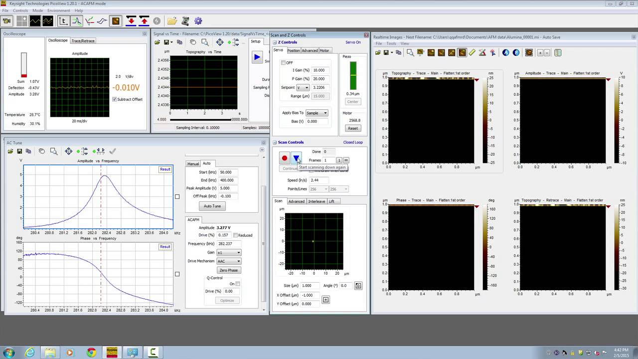 AC Mode, Setup and Operation of Atomic Force Microscope