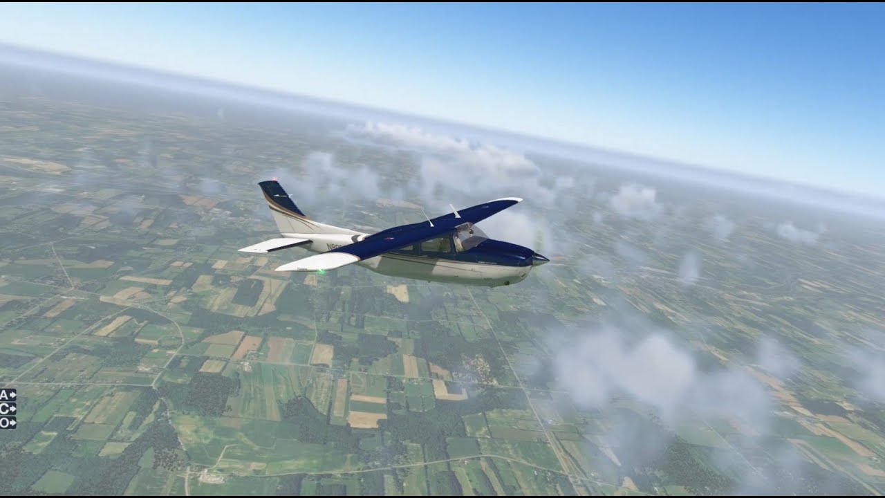 Cessna 210 Centurion to Bradley Int'l,  X-Plane 11
