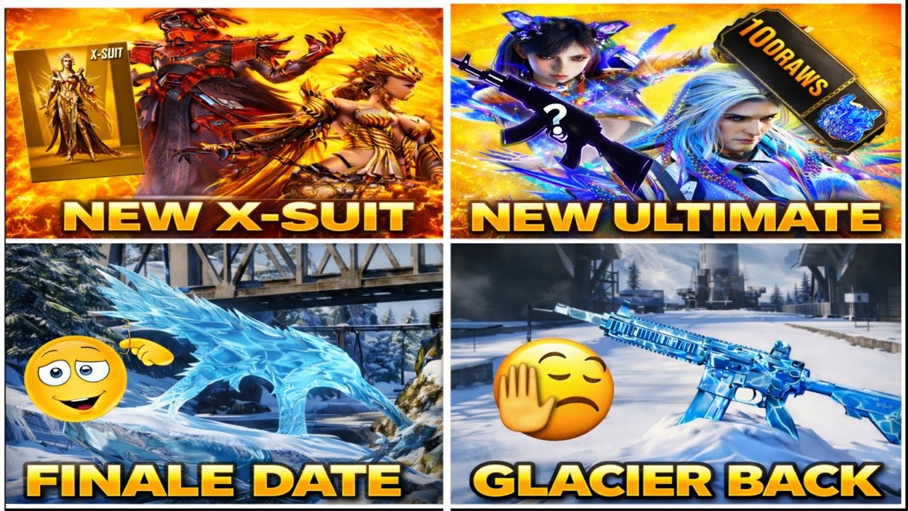 🔴 BGMI NEXT 4.3 ULTIMATE SET PREODER FINALLE DATE 4.3 X-SUIT TRICK UPM GLACIER M416 GLACIER 👍