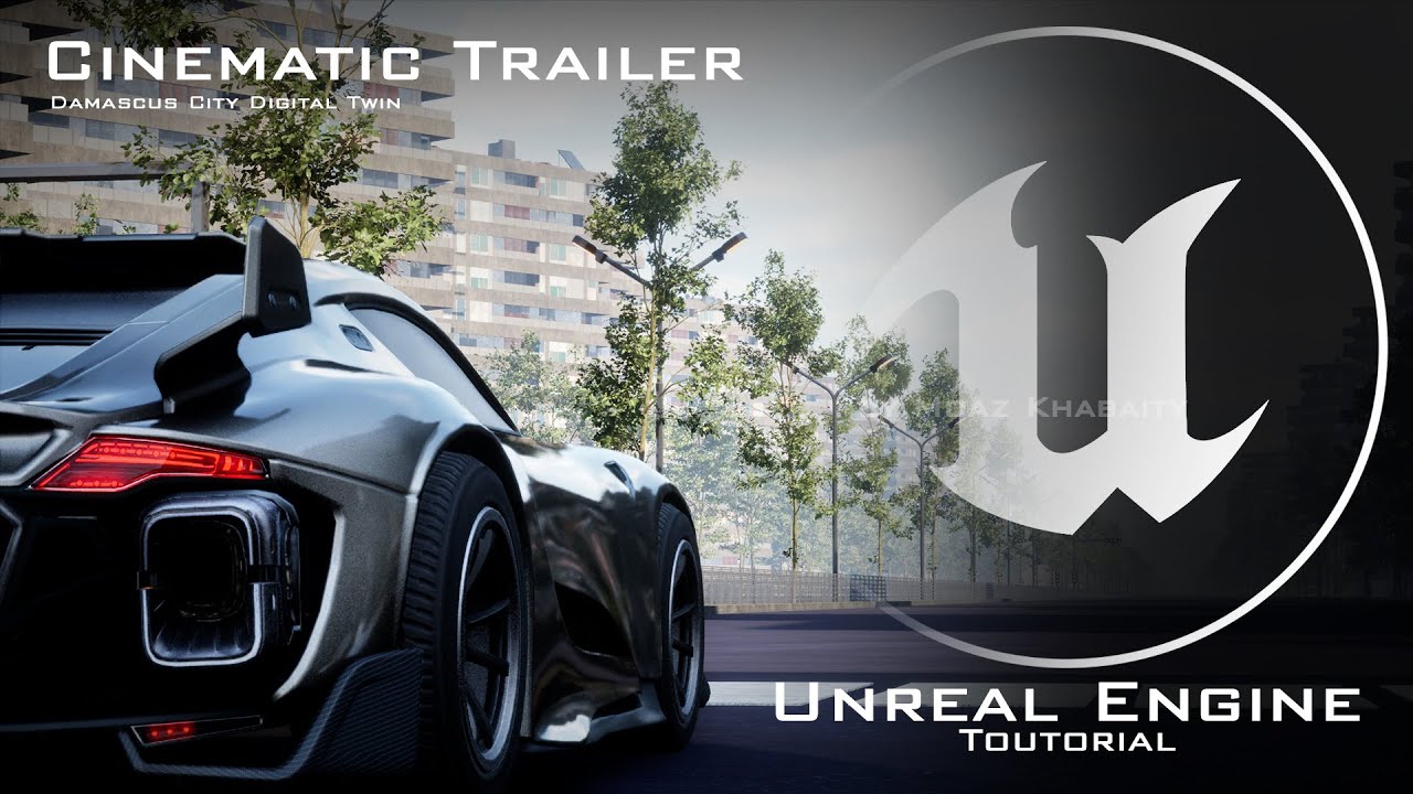 Cinematic Trailer of Car Driving in Mazzeh Area - Damascus City Digital Twin