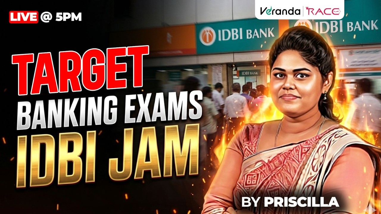 TARGET BANKING EXAMS | IDBI JAM |  BY PRISCILLA