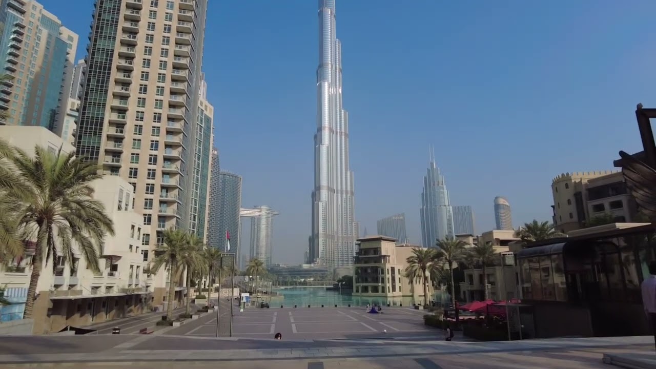 8:00 Am in Dubai , UAE around Burj Khalifa .#dubai #burjkhalifa #uae #travel 