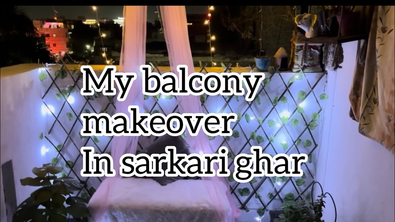 |Balcony makeover | |small balcony makeover | |valentines decoration | balcony decor | 