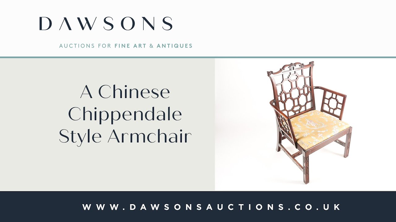 A Chinese Chippendale Style Armchair | Dawsons Auctioneers