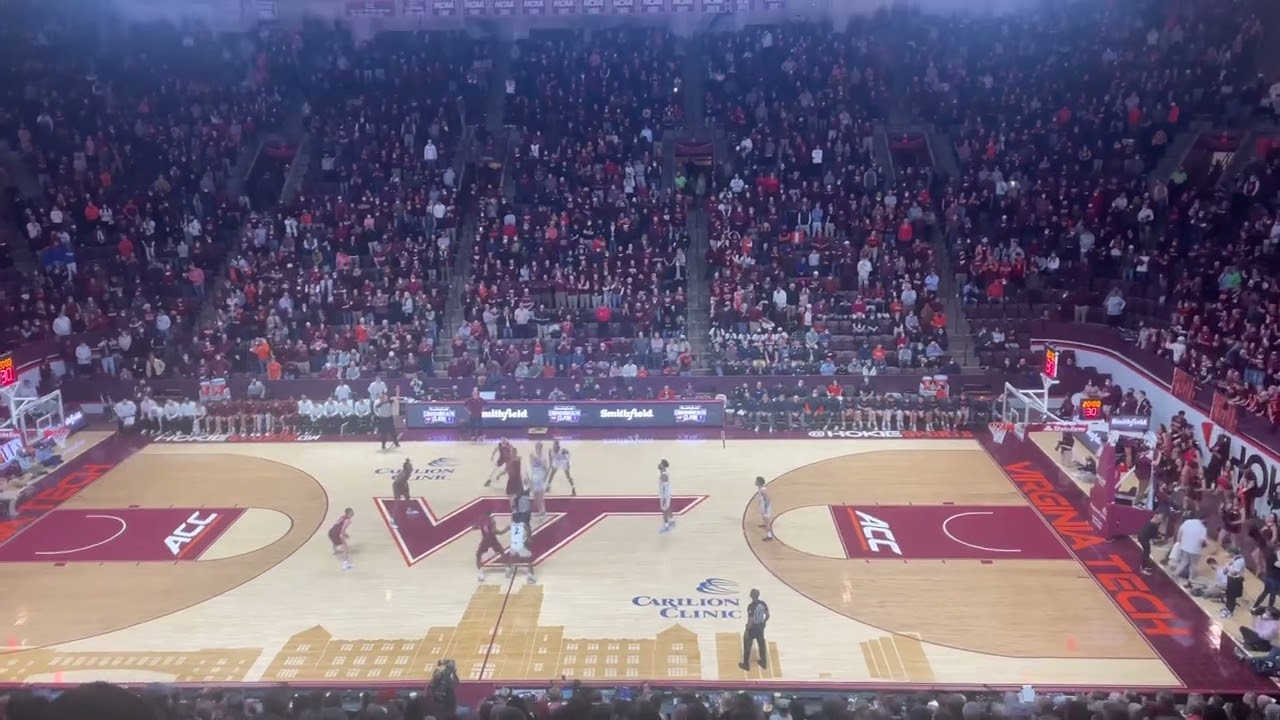 Virginia Tech Enter Sandman Before Tipoff VS In-State Rival Virginia - Absolute Chills - Feb 14 2022