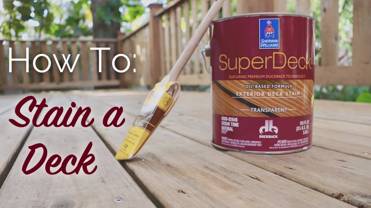 How To: Stain a Deck