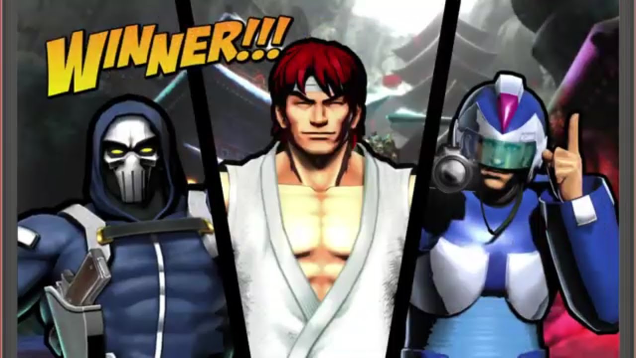 ULTIMATE MARVEL VS. CAPCOM 3 Ryu Alt., Taskmaster Alt., Frank West Alt. In Arcade Mode