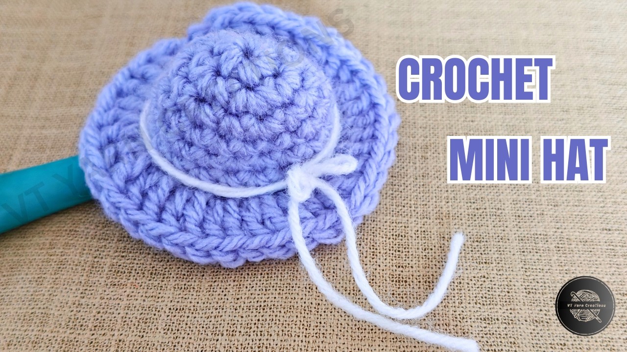 How To Crochet a Mini Sun Hat 👒| Beginner Friendly Mini Crochet Project