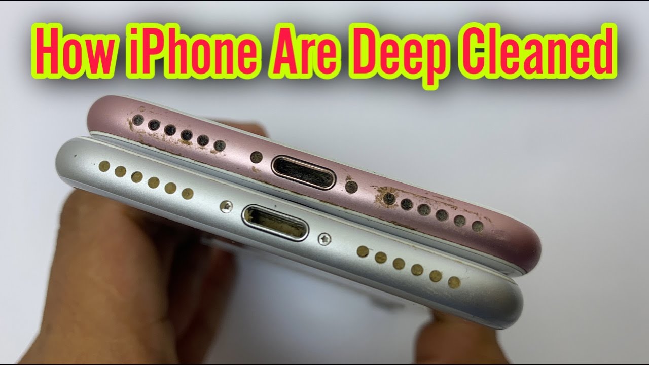 Satisfying iPhone Charging Port cleaning, Deep Cleaned iPhone