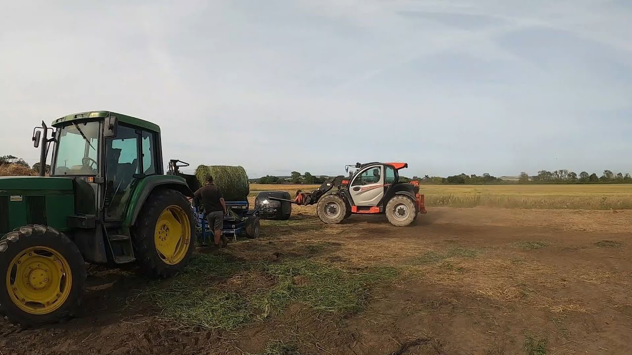 Mowing ,Baling and Wrapping Westerwold Grass