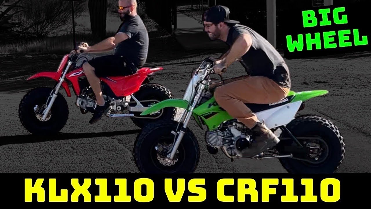 KLX110 VS CRF110 🤷‍♀️ Big Wheel ?!