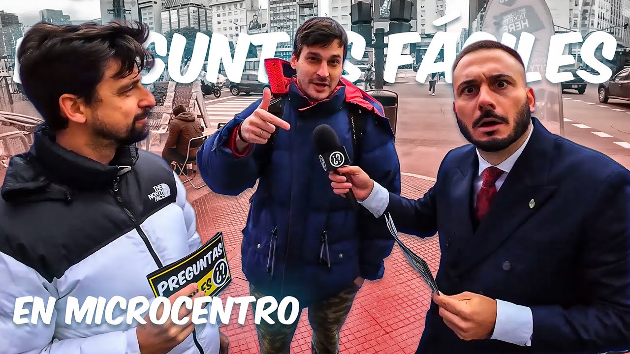 EN MICROCENTRO jugando a PREGUNTAS FÁCILES con @soyandyolivera #preguntasfáciles #tomimunaretto