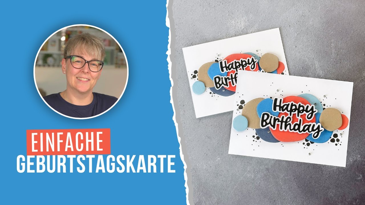 Schnelle Geburtstagskarte basteln | heitere Kreise von Stampin’ Up!® 🎁 Männerkarte 👨🏻‍🦰
