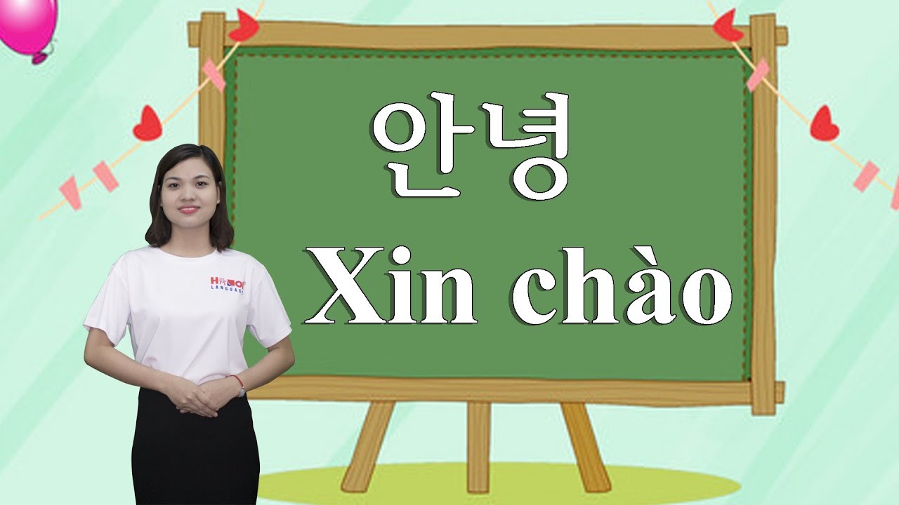 Xin chào bằng tiếng Hàn Quốc