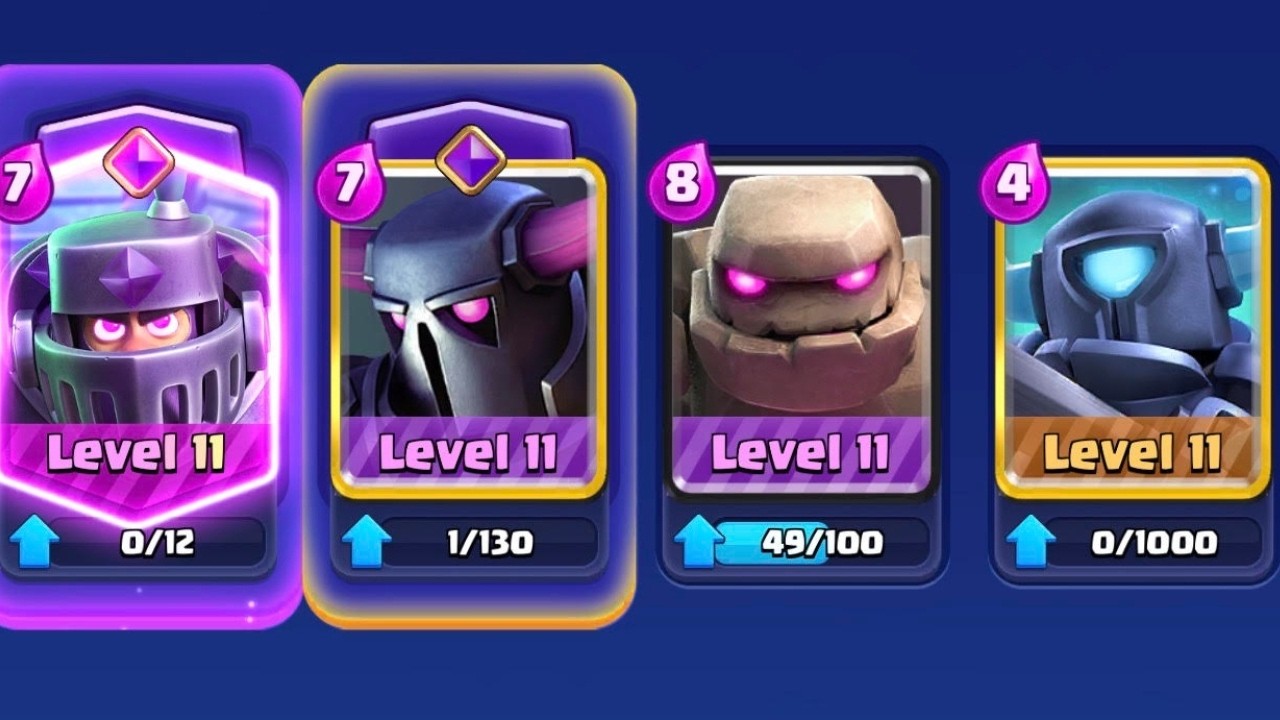 Clash Royale, But I can only use 4 cards