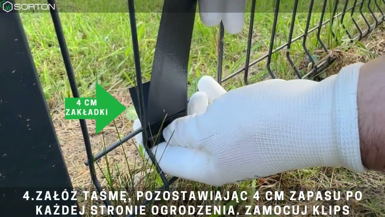 Jak Zamontować Taśmę Ogrodzeniową Na Panelach Ogrodzeniowych?  Montaż Taśmy Ogrodzeniowej Pionowej