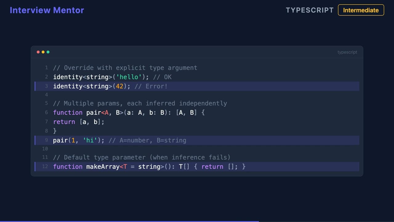 TypeScript Generic Type Inference Explained
