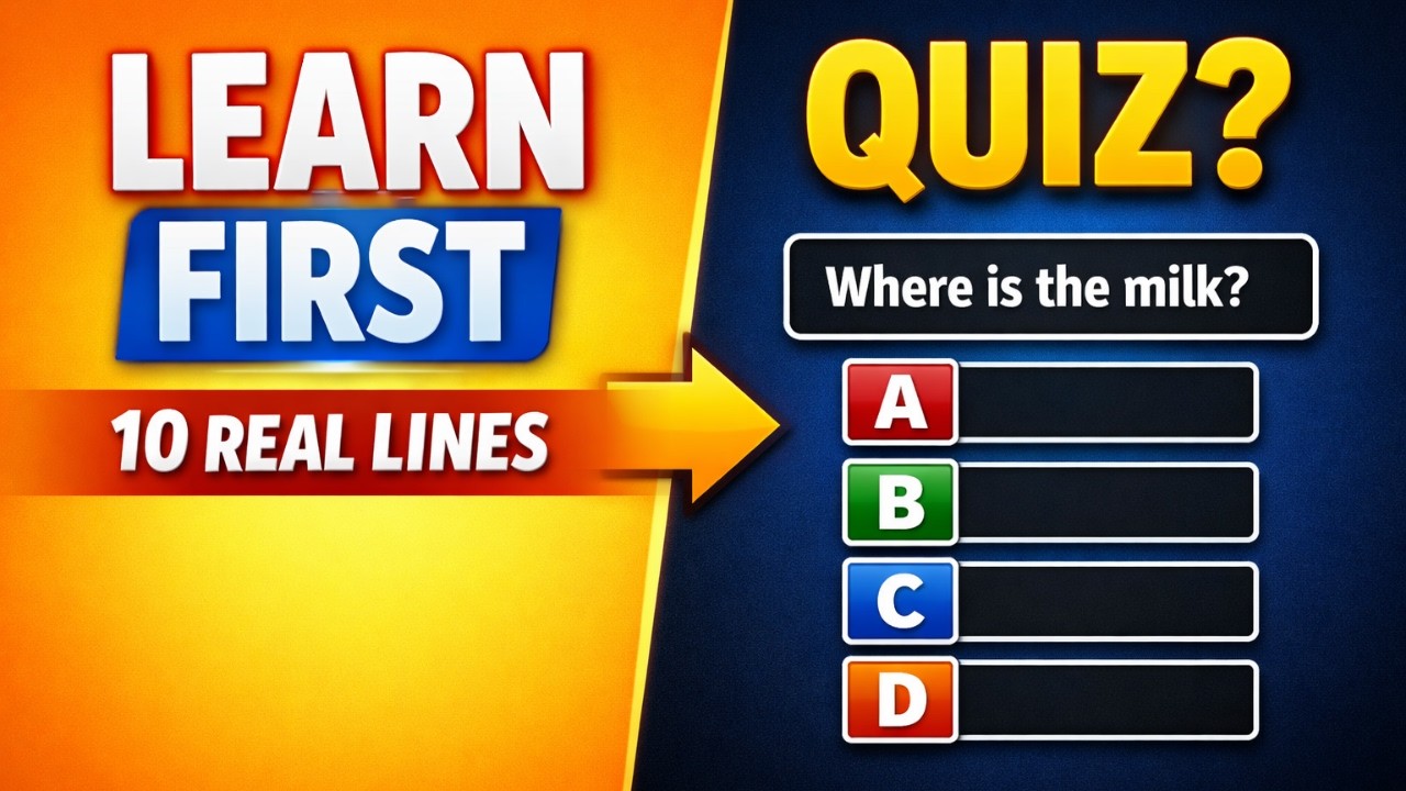 Only 1% Can Order Food in English Perfectly! | Learn + Quiz Test