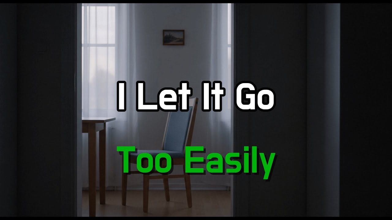 I Let It Go Too Easily