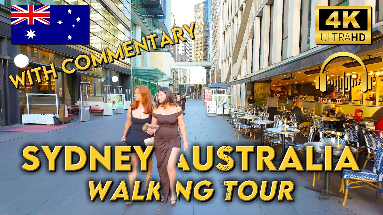 WALKING TOUR SYDNEY AUSTRALIA | Exploring Pyrmont to Circular Quay | 4KUHD | Binaural 🎧