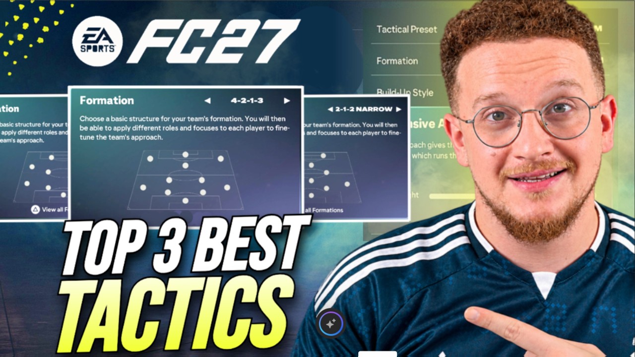 Топ-3 лучших тактик и расстановок для старта в FC 27!