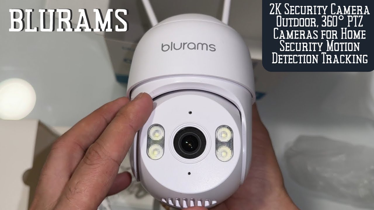 blurams 2K Security Camera Outdoor, 360&deg; PTZ Cameras for Home Security Motion Detection Tracking