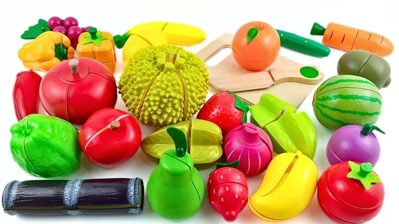 SUPER SATISFYING Velcro Magnet Fruit and Vegetables Cutting ASMR | Chop, Chop, Chop! 🔪