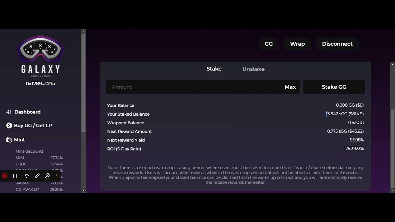 Galaxygoogle DAO staking GG Day 4 update