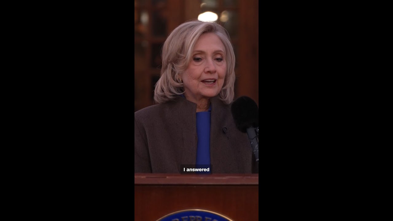 Hillary Clinton speaks after more than six-hour deposition over Epstein probe