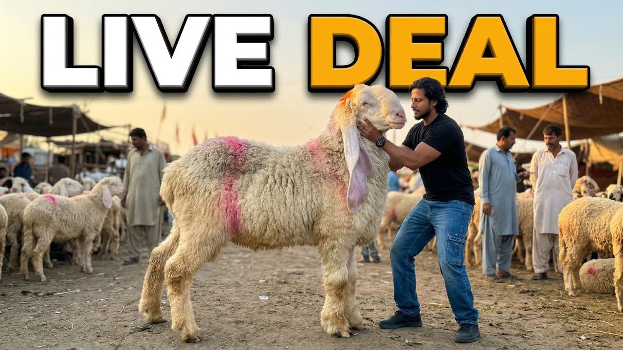 Live Deal | Lahore Mandi | Sindhi Bakre | Turkey Dumbe |Desi Chatre | Mazhar Biba Official 