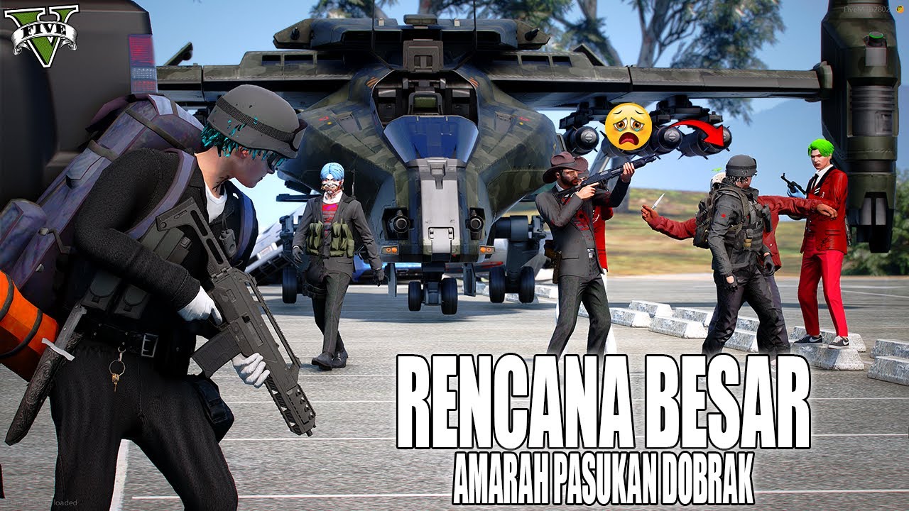 AMARAH PASUKAN DOBRAK !! KEHILANGAN KELUARGA DALAM PERPERANGAN BESAR !! GTA 5 ROLEPLAY